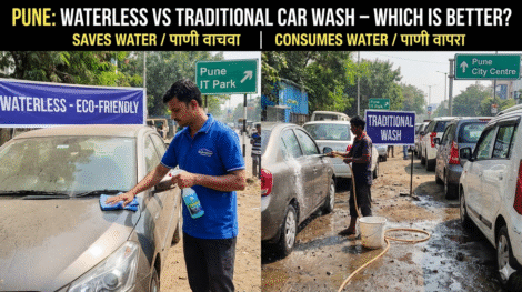 Waterless Car Wash vs Traditional Wash in Pune