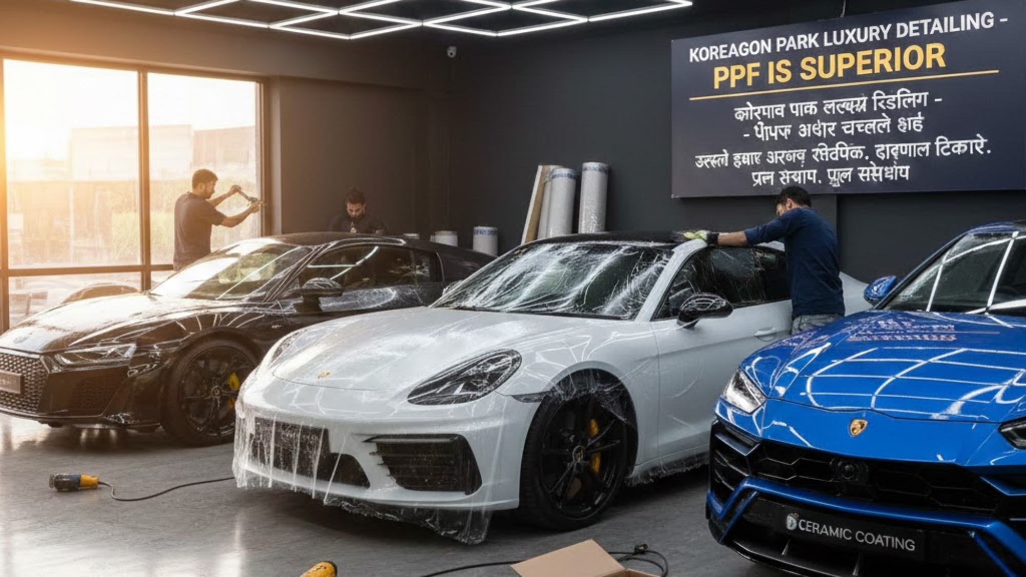 Why Luxury Cars in Koregaon Park Get Full-Body PPF Instead of Ceramic Coating
