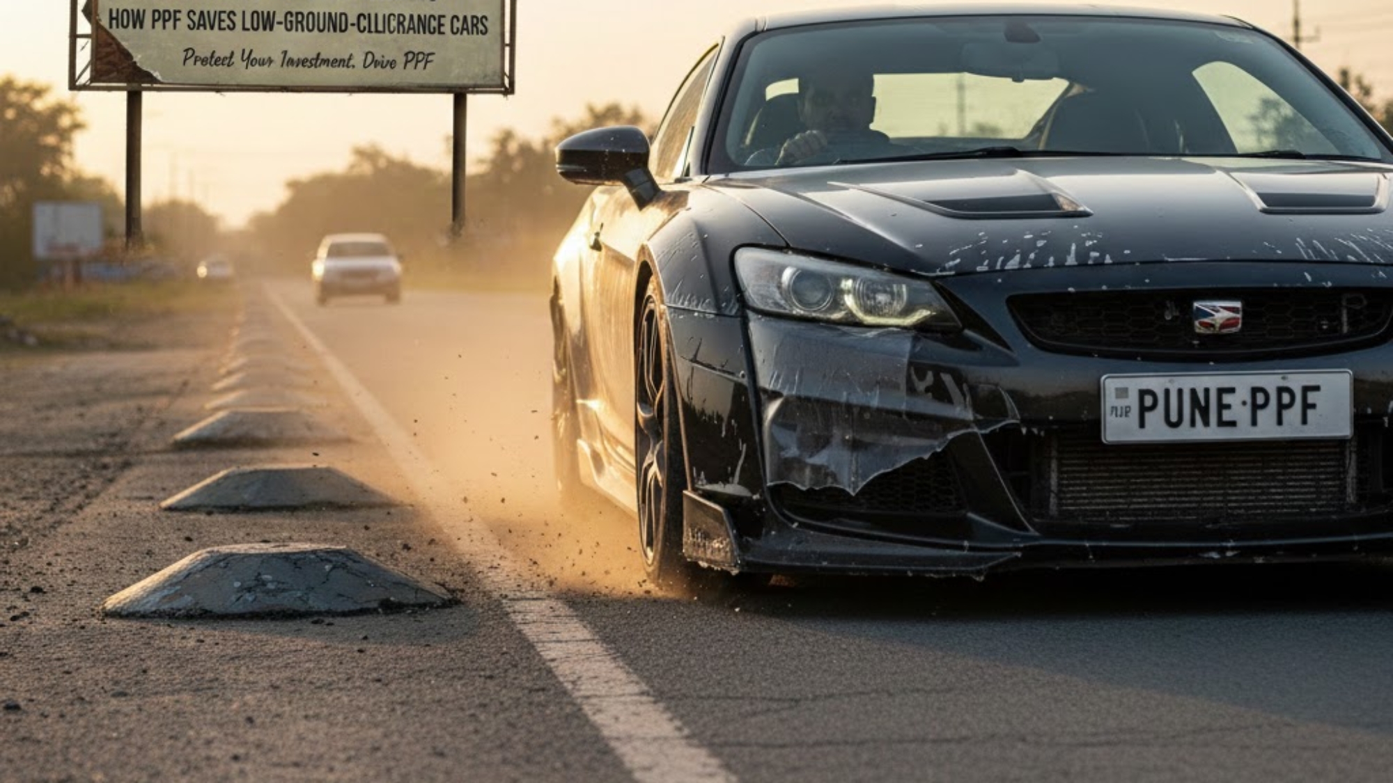 Why Pune’s Speed Breakers Are Silent Paint Killers — How PPF Saves Low-Ground-Clearance Cars